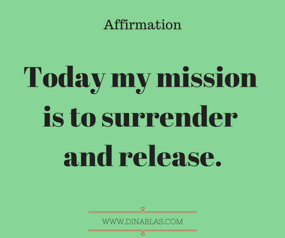 Daily Affirmation – Surrender